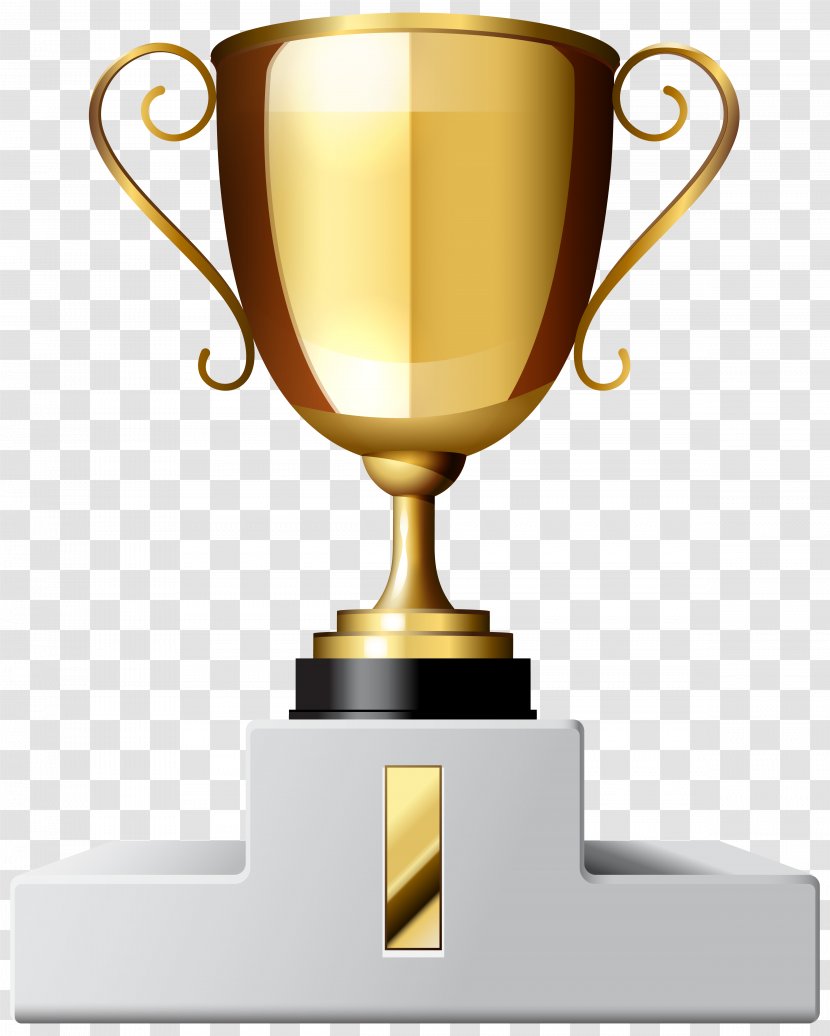 Interlacing Icon - Prize - Gold Cup First Place Clipart Image Transparent PNG