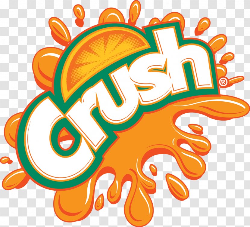 Fizzy Drinks Orange Soft Drink Crush Fanta Logo - Text - Mountain Dew Transparent PNG