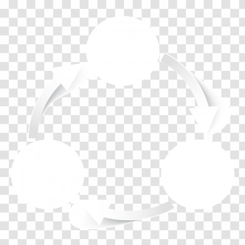 Line Black And White Angle Point - Circle The Arrow Transparent PNG