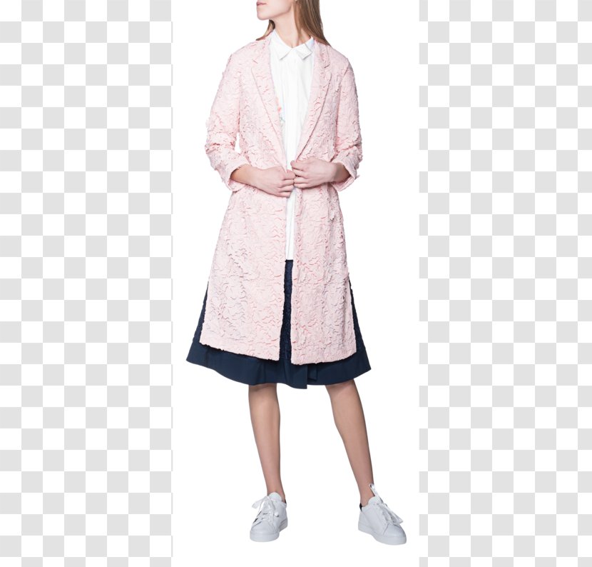 Robe Pink M Dress Sleeve Coat - Mantle Cloth Transparent PNG