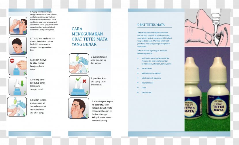 Document Advertising Pamphlet Eye Drops & Lubricants - Leaflet Transparent PNG