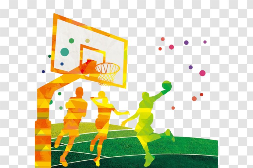 Basketball Sport Slam Dunk - Yellow Transparent PNG