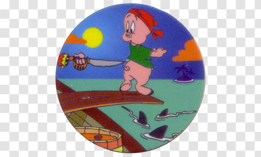 Milk Caps Tazos Power Rangers Porky Pig - Recreation Transparent PNG