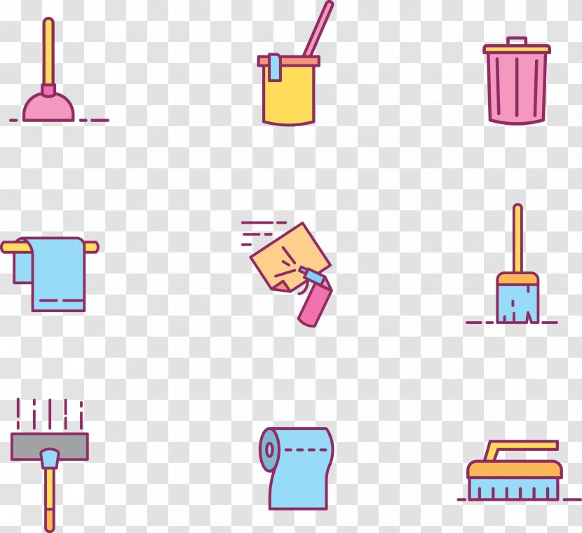 Cleanliness Toilet Broom Borste - Vecteur - Cleaning Tools Transparent PNG