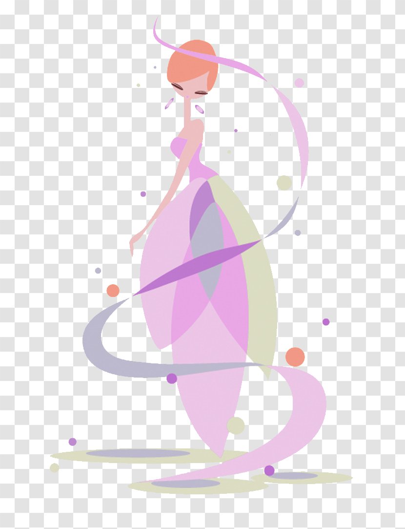 Cartoon Drawing - Purple - Wedding Transparent PNG