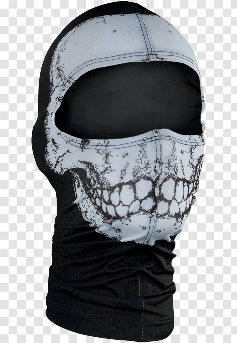 Balaclava Headgear Nylon Mask Neoprene - Hook And Loop Fastener - Skull Moto Transparent PNG