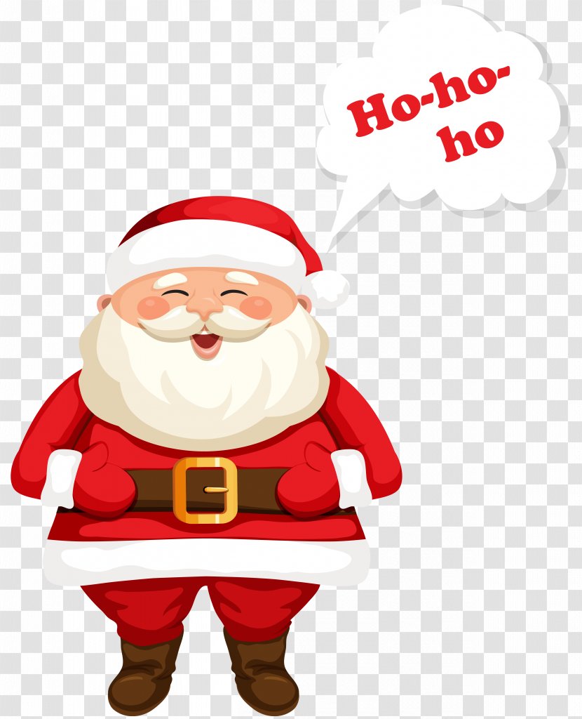 Santa Claus Christmas Ornament Text Clip Art - Graphic Arts - Ho-Ho-Ho Clipart Image Transparent PNG