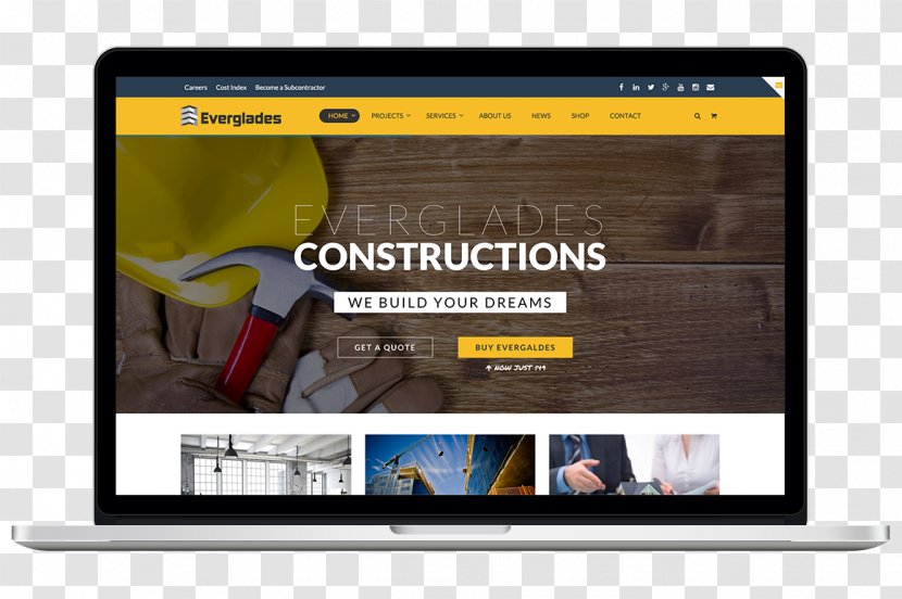 Responsive Web Design WordPress Architectural Engineering Building - Advertising - Elegant Fashion Scale Texture Material Transparent PNG