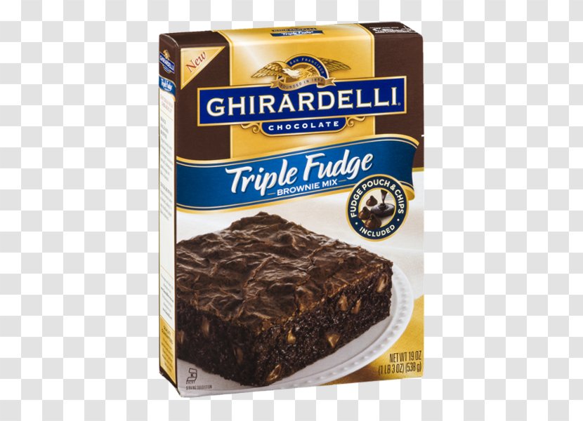Chocolate Brownie Fudge Milk Ghirardelli Company - Cooking Transparent PNG