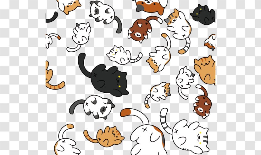 Neko Atsume Cat Kitten Felidae Game - A Variety Of Cute Stickers Transparent PNG