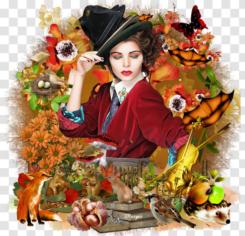 Scorpio Autumn Decan Woman Hat - October 23 - Mon Amour Transparent PNG