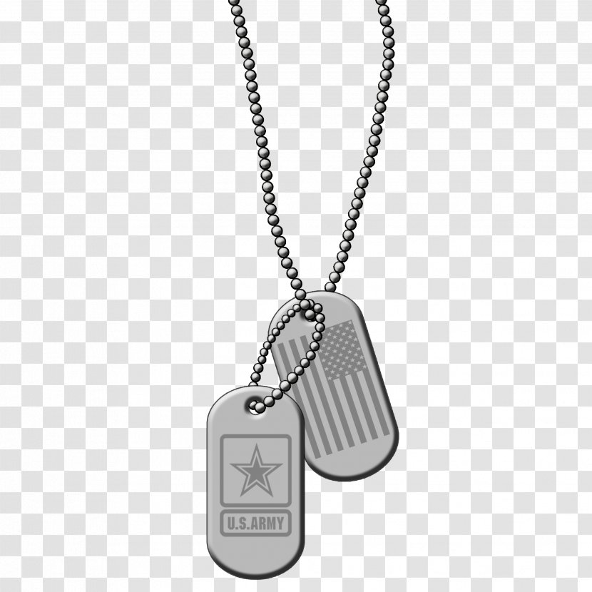 Dog Tag United States Military Army Soldier - Locket Transparent PNG