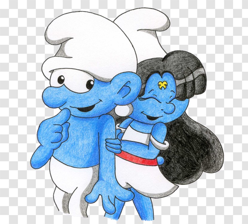 Smurfette Brainy Smurf Clumsy Baby Crazy - Organism Transparent PNG