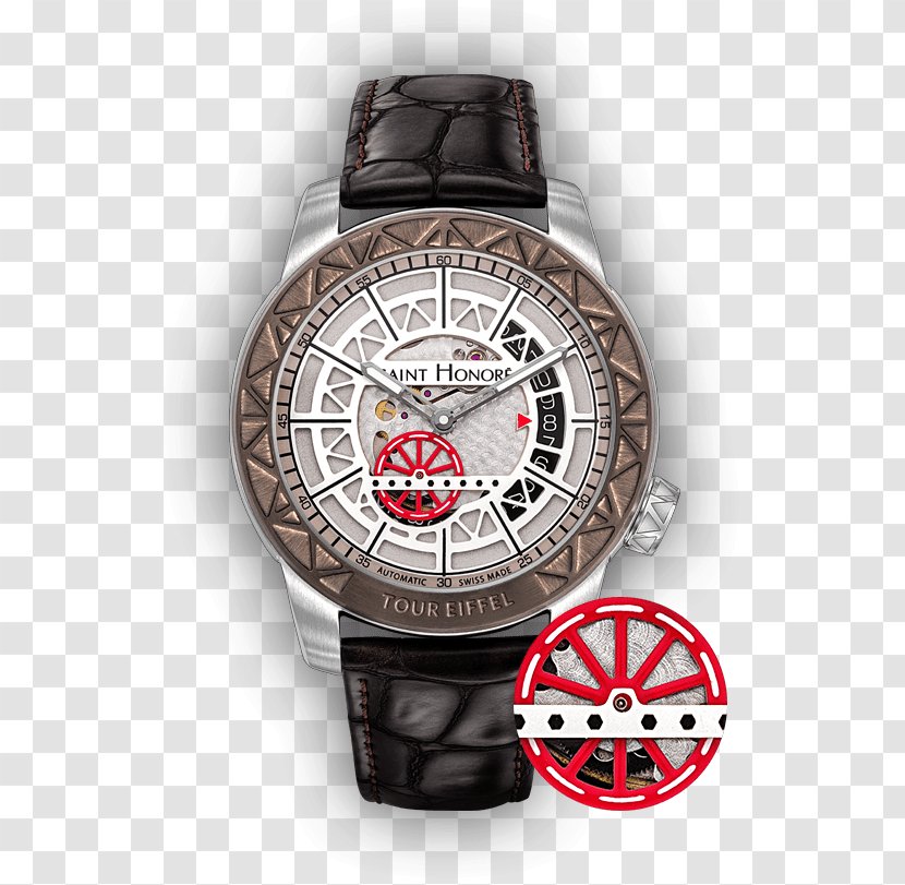 Eiffel Tower Watch Steel Monument Transparent PNG