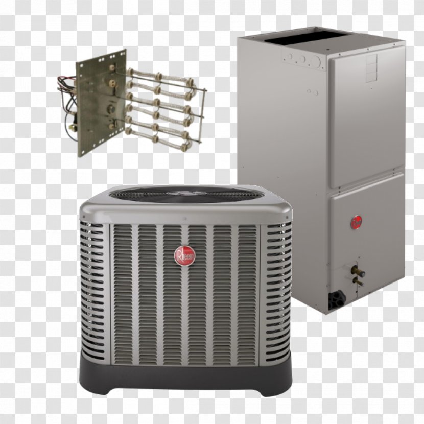 Heat Pump Seasonal Energy Efficiency Ratio Electric Heating Rheem Goodman Manufacturing - Air Conditioner Transparent PNG