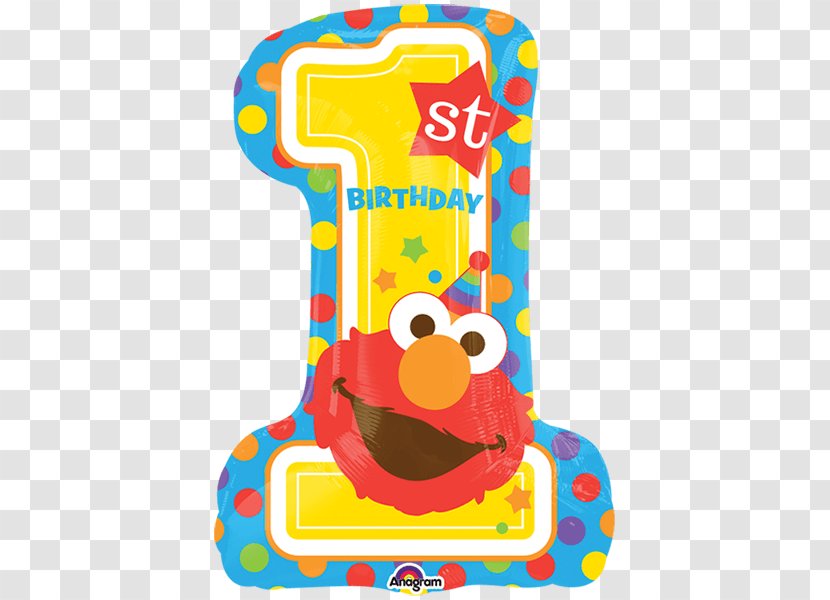 Elmo Cookie Monster Abby Cadabby Birthday Balloon Transparent PNG