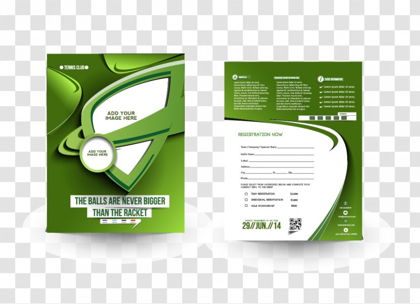 Flyer Brochure Graphic Design - Brand - Green Business Background Transparent PNG
