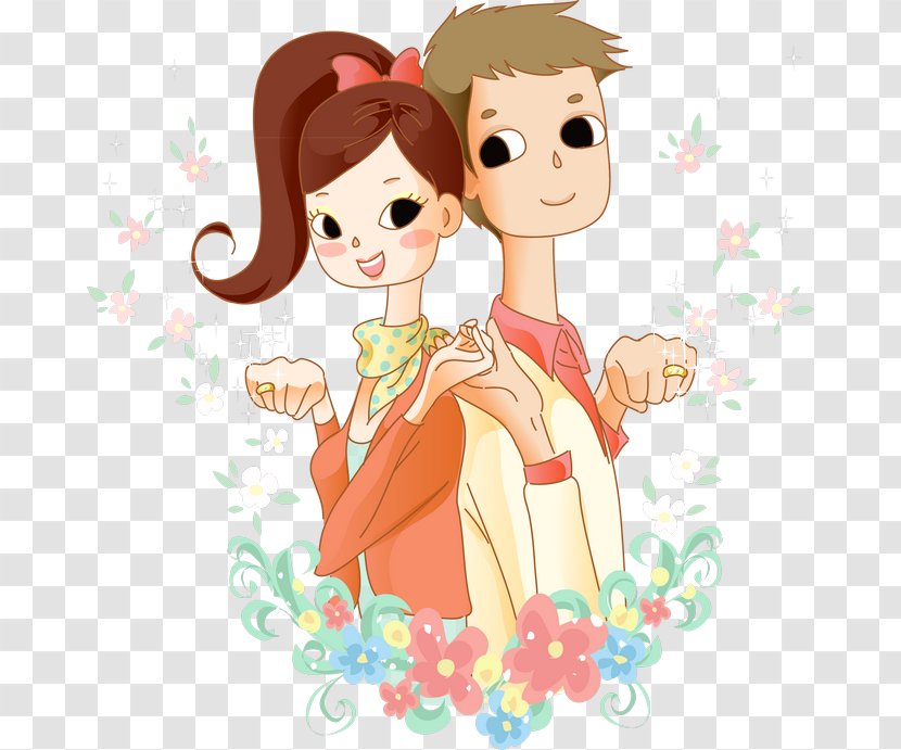 Drawing Cartoon Love - Silhouette - Animation Transparent PNG