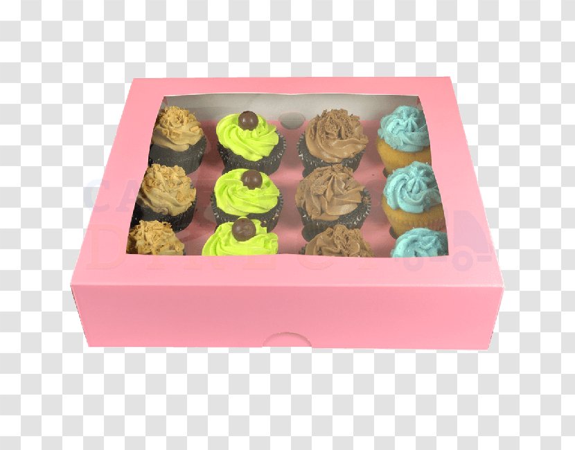 Cupcake Petit Four Box Birthday Cake Muffin - Egg - PINK CAKE Transparent PNG