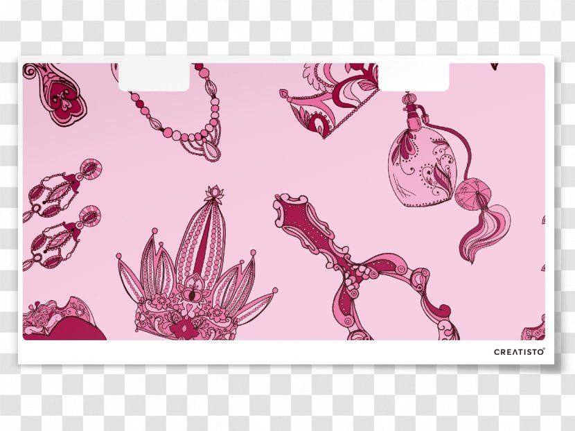 Earring - Rectangle - Pink Princess Transparent PNG