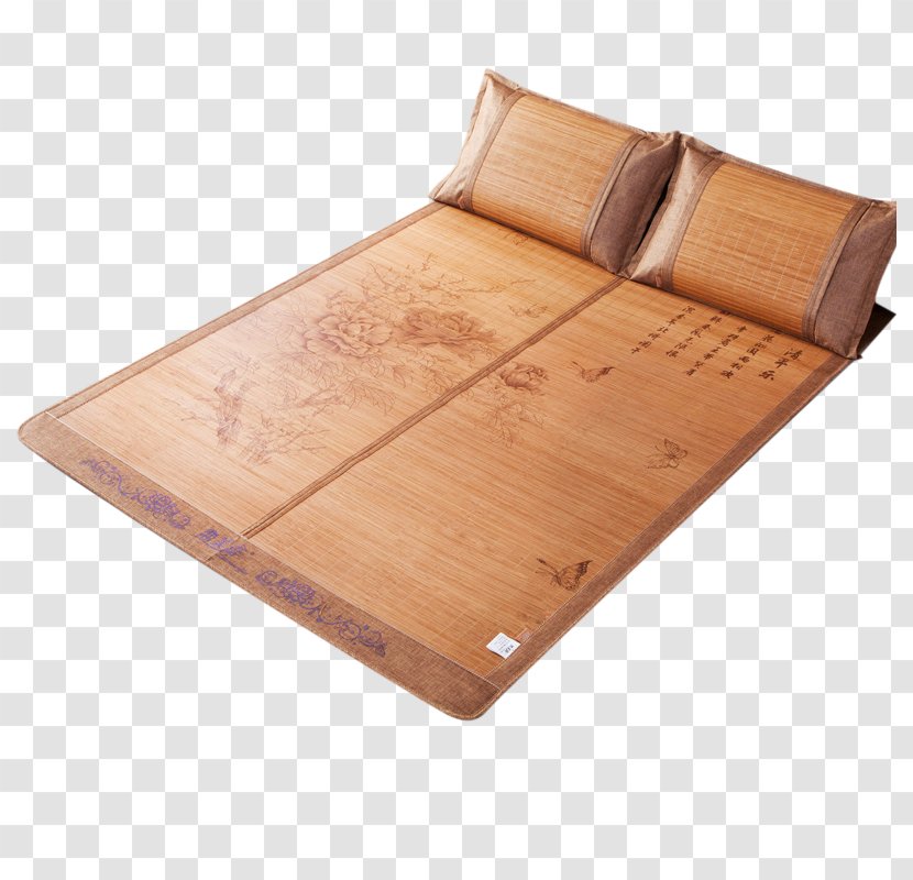 Bed Frame Bamboo Mat - Table - Carbonized Transparent PNG