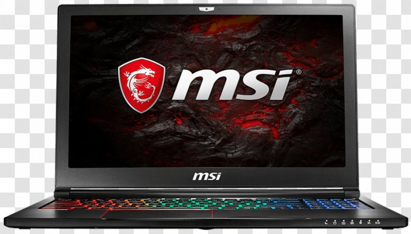 Laptop MSI GS63 Stealth Pro GS63VR 7RF-263FR Intel Core I7 Transparent PNG