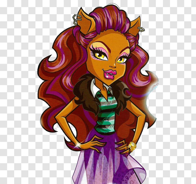 Monster High Original Gouls CollectionClawdeen Wolf Doll Barbie - Caricature Transparent PNG