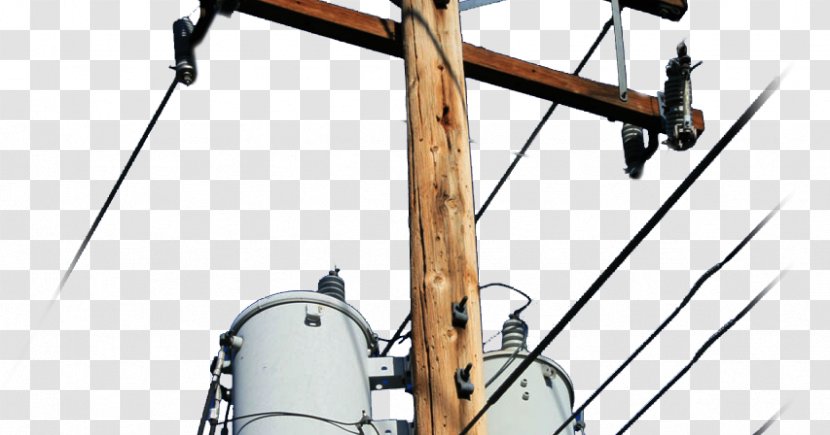 Utility Pole Electricity Electric Power Transmission Tower Public - Overhead Line - Display Transparent PNG
