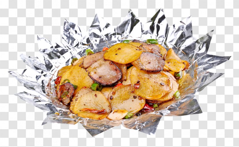 Potato Wedges Teppanyaki Caridea Bacon - Recipe - Slices Transparent PNG