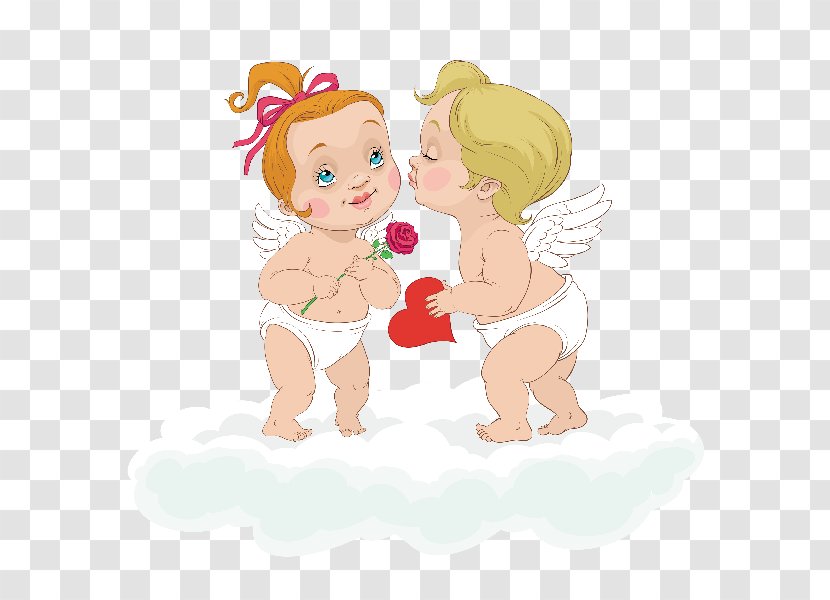 Valentine's Day Cupid Angel Heart Clip Art - Tree Transparent PNG