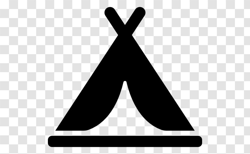 Camping Tent Clip Art - Triangle - Monochrome Transparent PNG