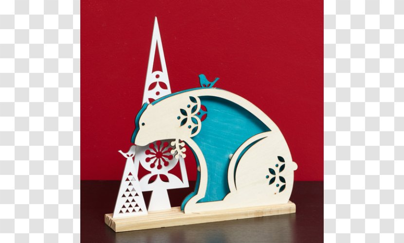 Polar Bear Centrepiece Christmas Ornament - Collectable Transparent PNG