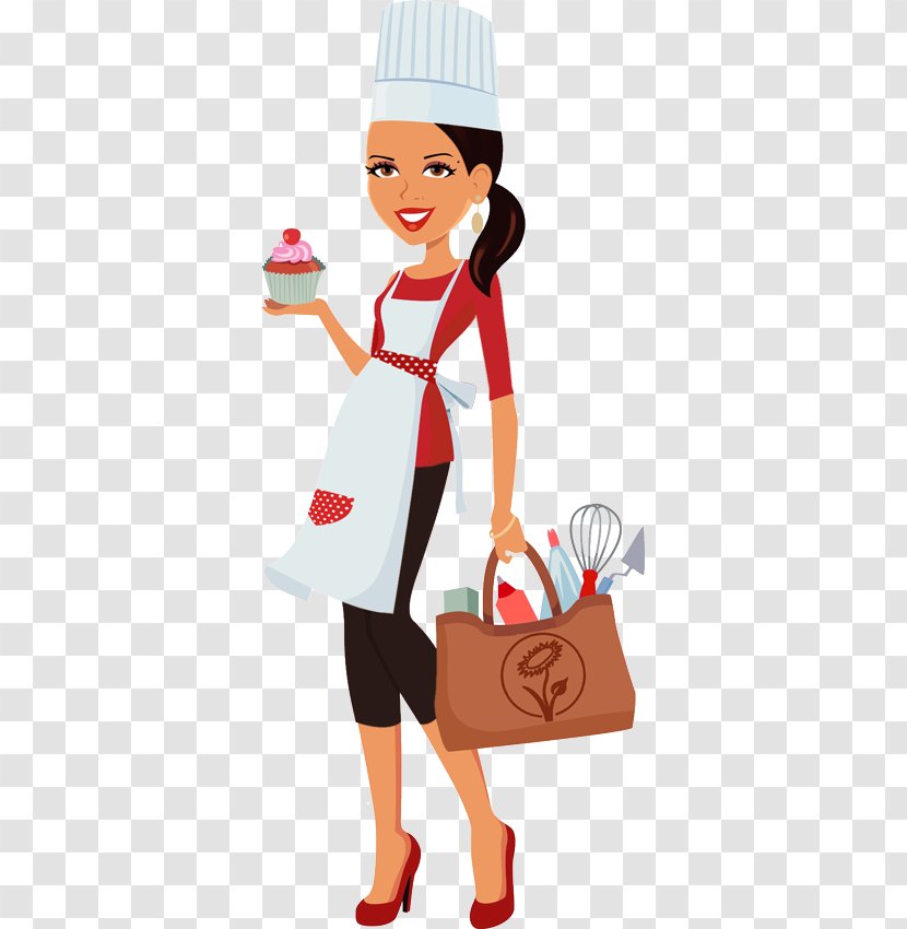 Cupcake Woman Frosting & Icing Chef - Silhouette Transparent PNG