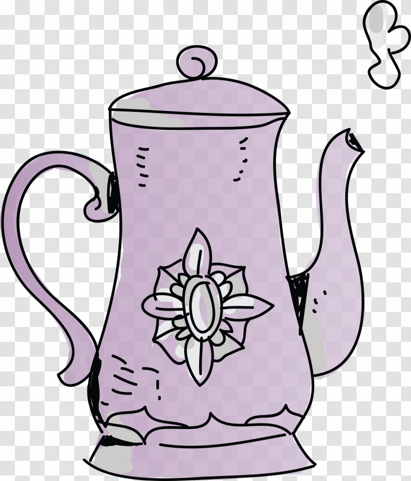 Kettle Mug Teapot Tennessee Purple Transparent PNG