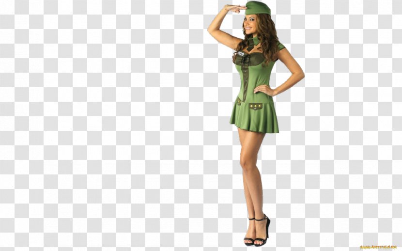 Costume Party Military Camouflage Dress - Silhouette - Army Transparent PNG