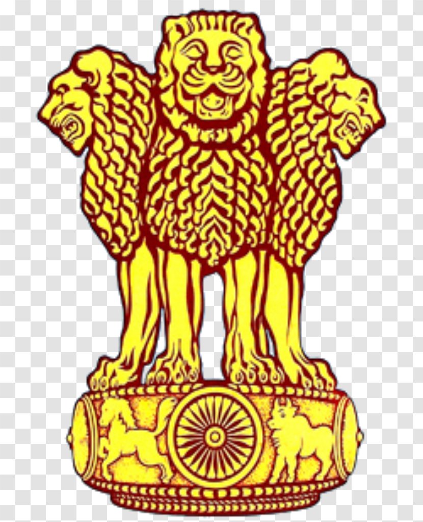 Lion Capital Of Ashoka State Emblem India National Symbols - Chakra Transparent PNG
