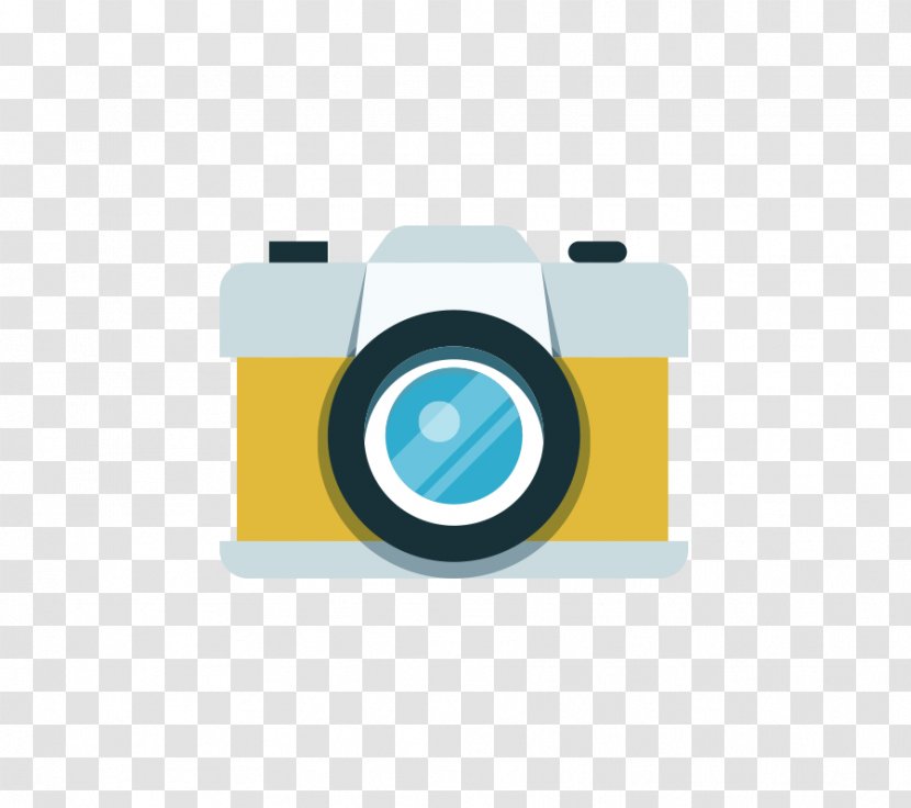 Camera Cartoon Logo - Rectangle - Electronic Banner Vector Transparent PNG
