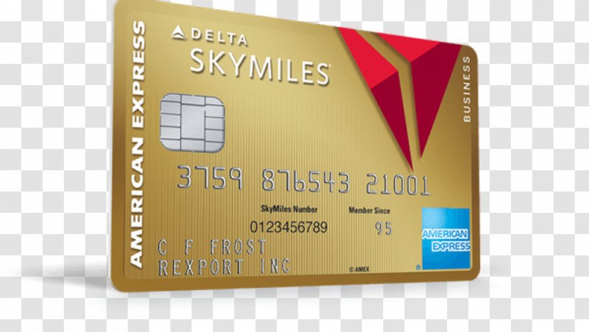 Delta Air Lines SkyMiles American Express Airline Credit Card - Business Gold Transparent PNG