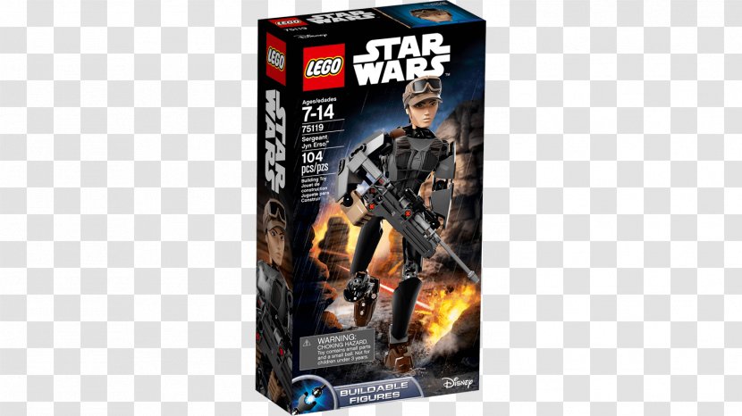 Jyn Erso Finn Lego Star Wars Toy - Action Figure - Scarif Transparent PNG