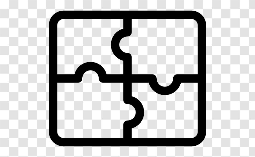 Jigsaw Puzzles Game - Black And White Transparent PNG