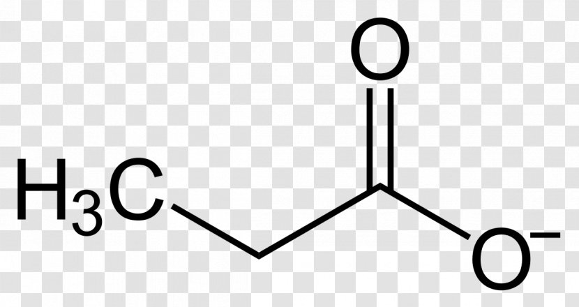 Propionyl-CoA Propionic Acid Chemical Compound Propanoyl Chloride - Black And White - Data Structure Transparent PNG