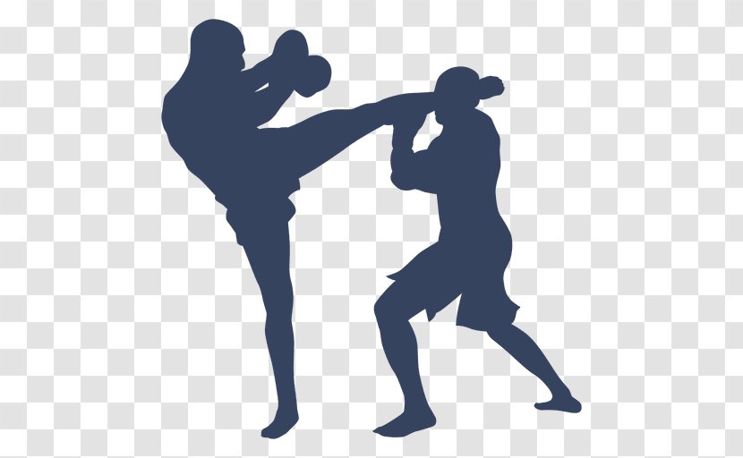 Kickboxing Silhouette - Muay Thai - Boxing Transparent PNG