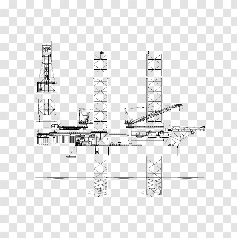 Engineering Sketch - Drilling Rig - Design Transparent PNG