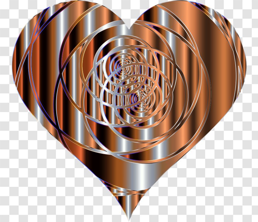 Heart Spiral Vortex Clip Art Transparent PNG