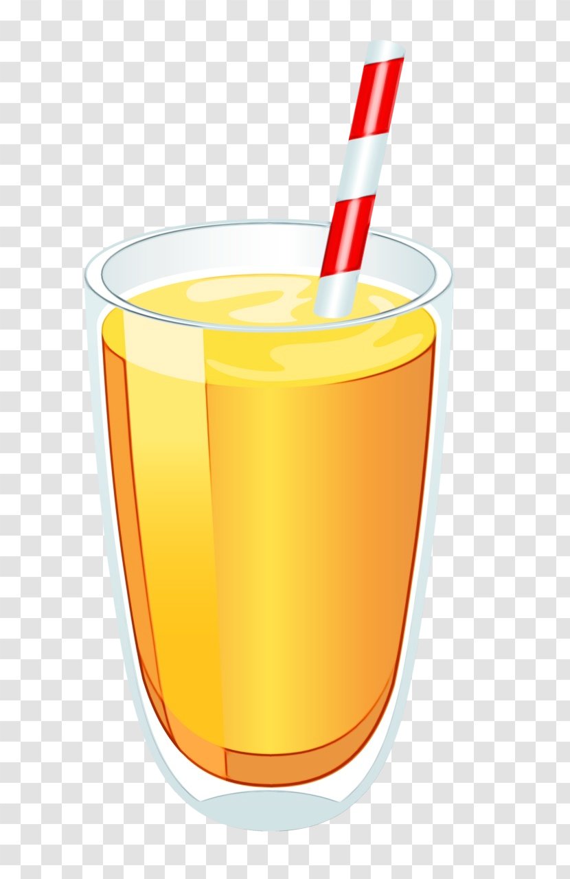 Orange Juice Drink Image - Drinking Straw Transparent PNG