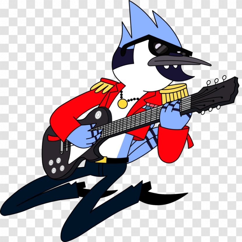 Mordecai And The Rigbys Guitar Cartoon Network - Art Transparent PNG