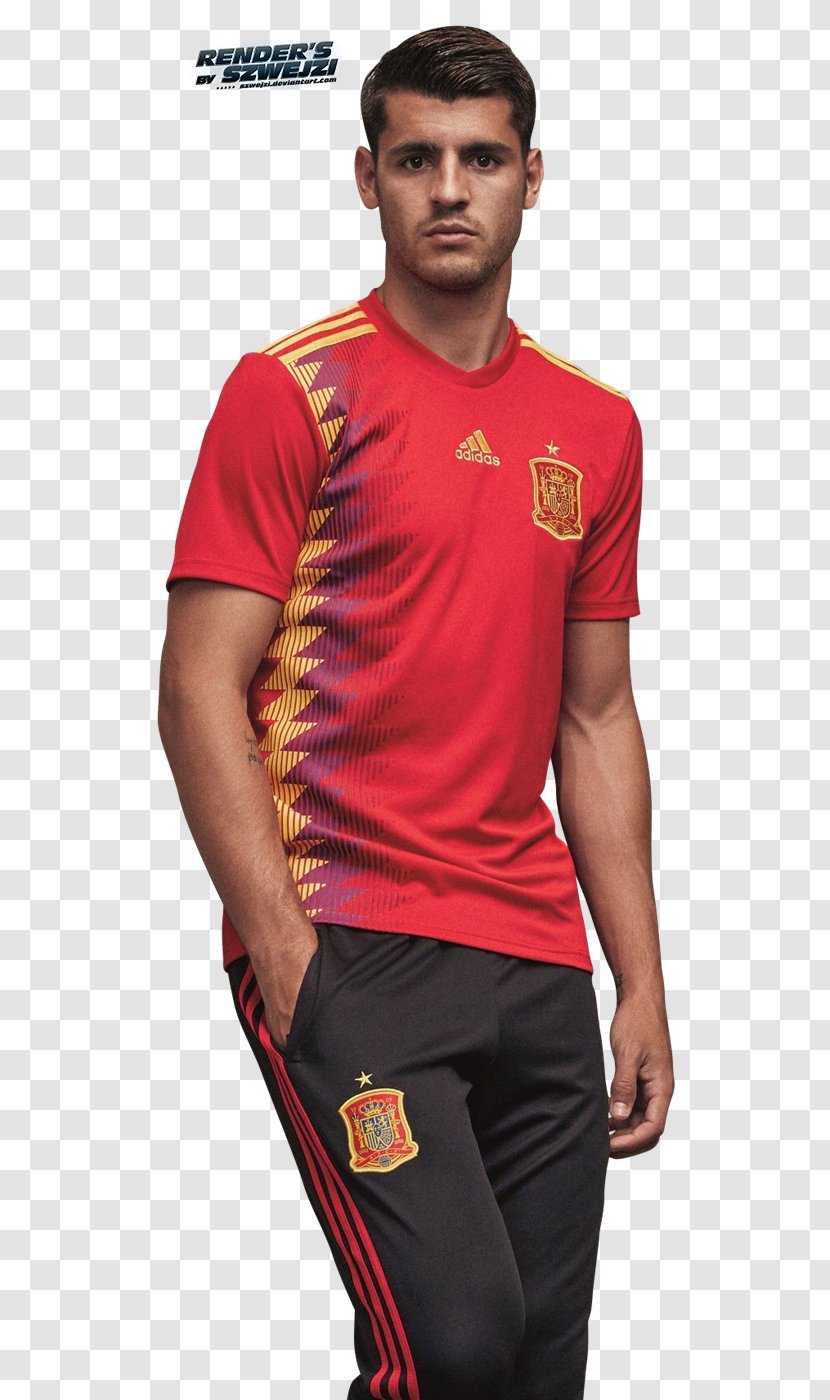 Álvaro Morata Spain National Football Team Real Madrid C.F. Chelsea F.C. 2018 World Cup - Outerwear - David De Gea SPAIN Transparent PNG