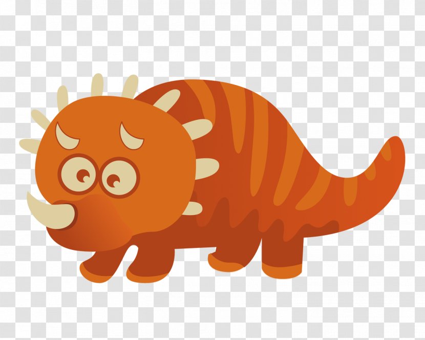 Dinosaur Clip Art - Vertebrate - Children Style Brown Transparent PNG