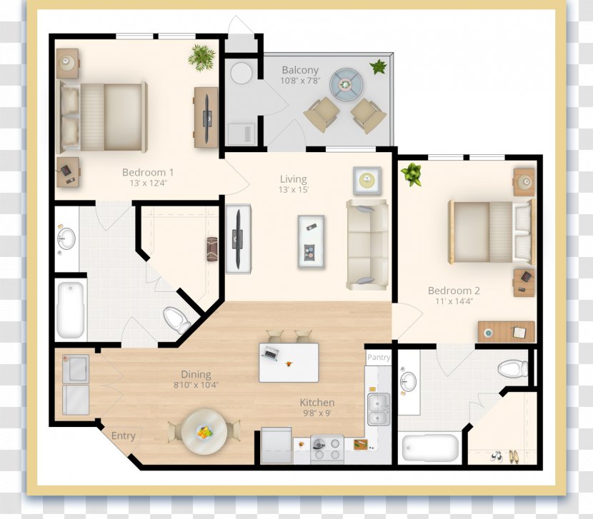 Adams Crossing House Floor Plan Homes Of Northwest Florida, Inc. Apartment - Waldorf - Three Rooms And Two Transparent PNG