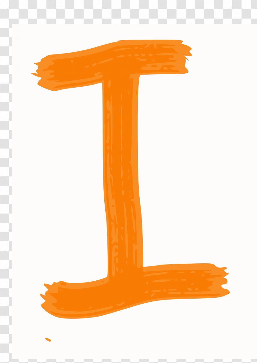 Letter Clip Art - Orange - Map Transparent PNG